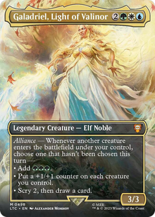 {R} Galadriel, Light of Valinor (Borderless) [The Lord of the Rings: Tales of Middle-Earth Commander][LTC 498]