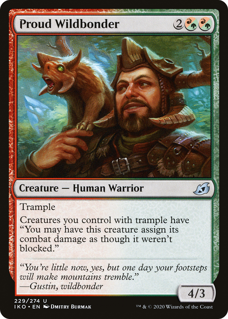 {C} Proud Wildbonder [Ikoria: Lair of Behemoths][IKO 229]