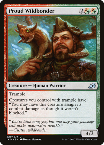 {C} Proud Wildbonder [Ikoria: Lair of Behemoths][IKO 229]
