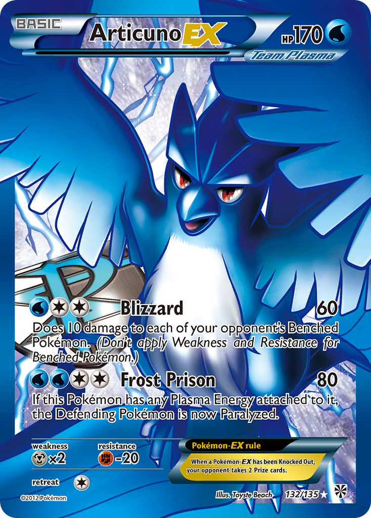 [PKM-R] Articuno EX (132/135) [Black & White: Plasma Storm]