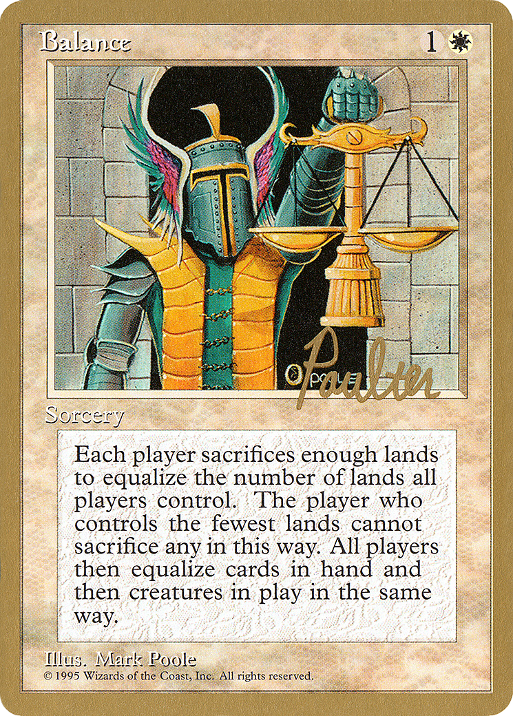 {R} Balance (Preston Poulter) [Pro Tour Collector Set][GB PTC PP6]