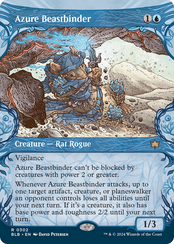 {@R} Azure Beastbinder (Showcase) [Bloomburrow][BLB 302]