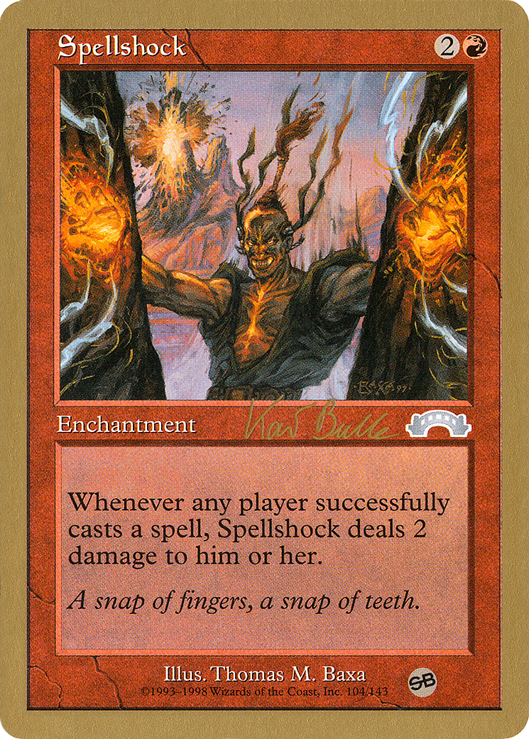 {C} Spellshock (Kai Budde) (SB) [World Championship Decks 1999][GB WC99 KB104SB] - Misty Mountain Games