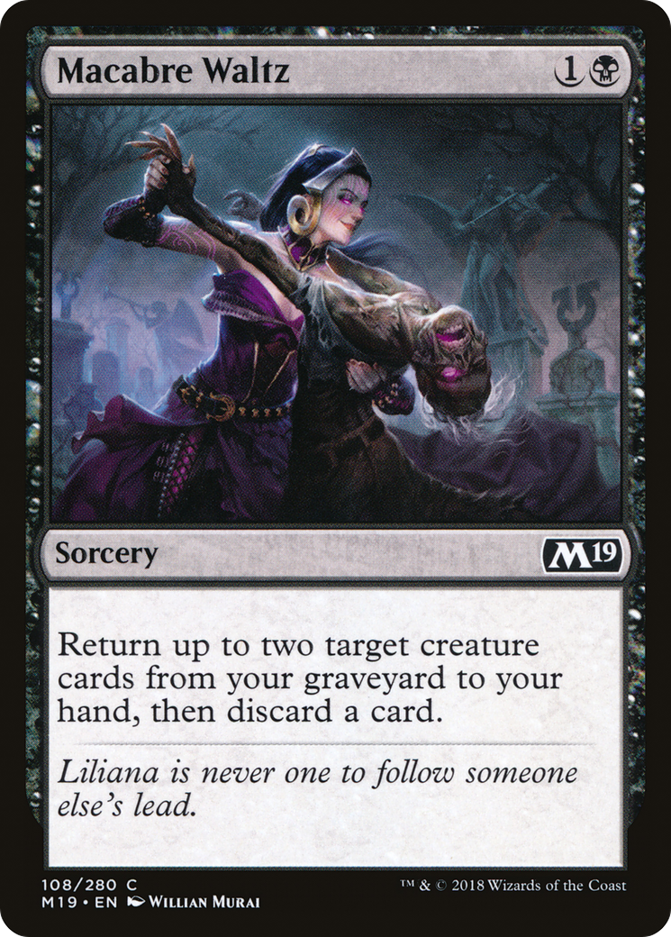 {C} Macabre Waltz [Core Set 2019][M19 108]