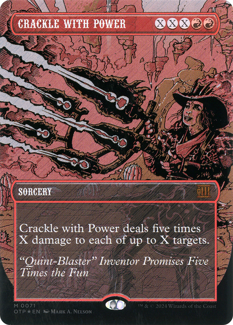 {R} Crackle with Power (Textured Foil) [Outlaws of Thunder Junction: Breaking News][OTP 071]