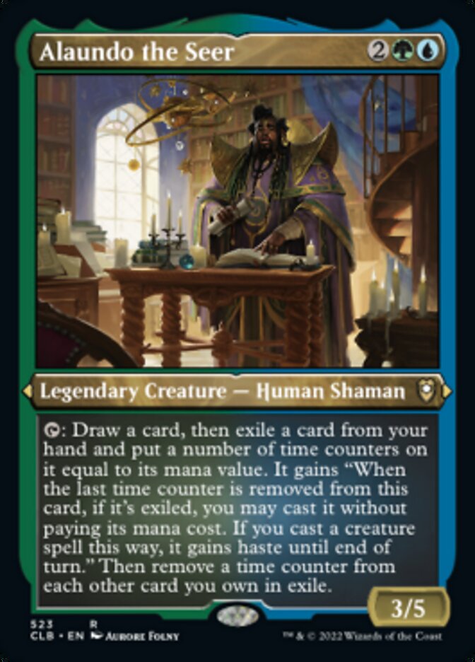 {R} Alaundo the Seer (Foil Etched) [Commander Legends: Battle for Baldur's Gate][CLB 523]