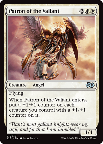 {C} Patron of the Valiant [Foundations Jumpstart][J25 237]