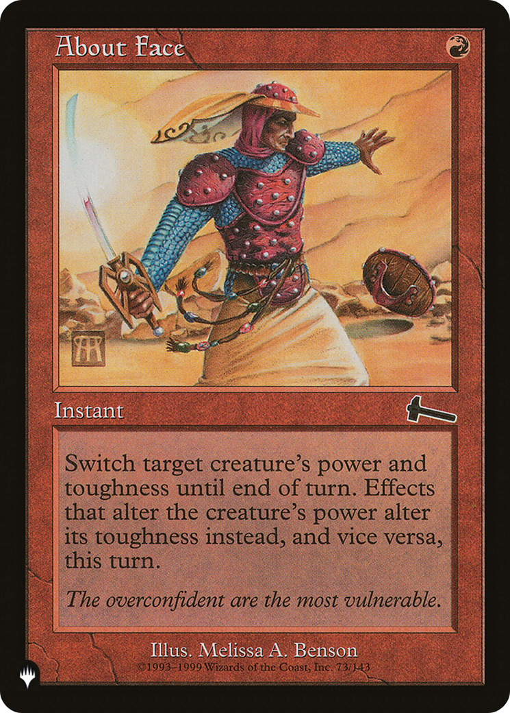 About Face [LIST 73/143]
