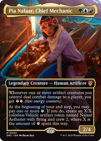 {R} Pia Nalaar, Chief Mechanic (Borderless) [Aetherdrift Commander][DRC 002]