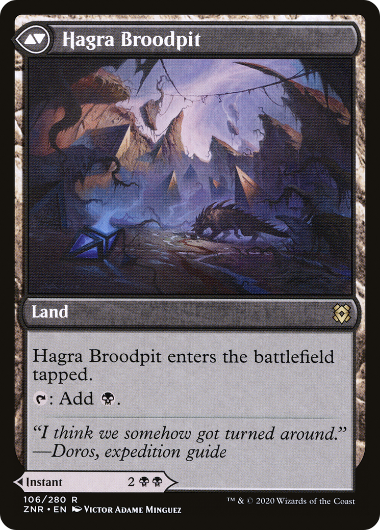 {R} Hagra Mauling // Hagra Broodpit [Secret Lair: From Cute to Brute][LS ZNR 106]