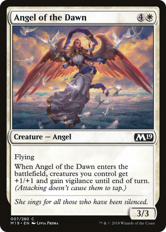 {C} Angel of the Dawn [Core Set 2019][M19 007]