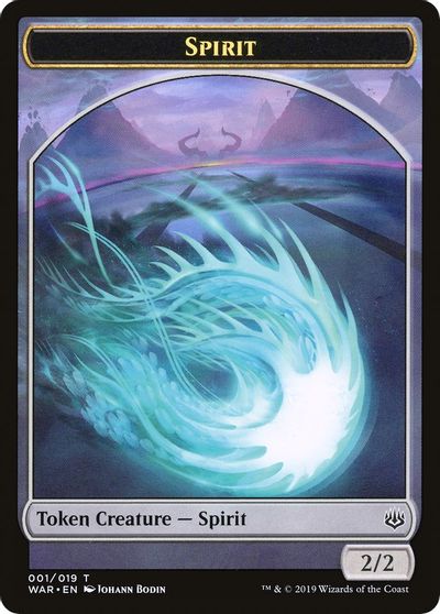 {T} Dragon // Spirit Double-sided Token [Challenger Decks 2020 Tokens][TCH20 013]