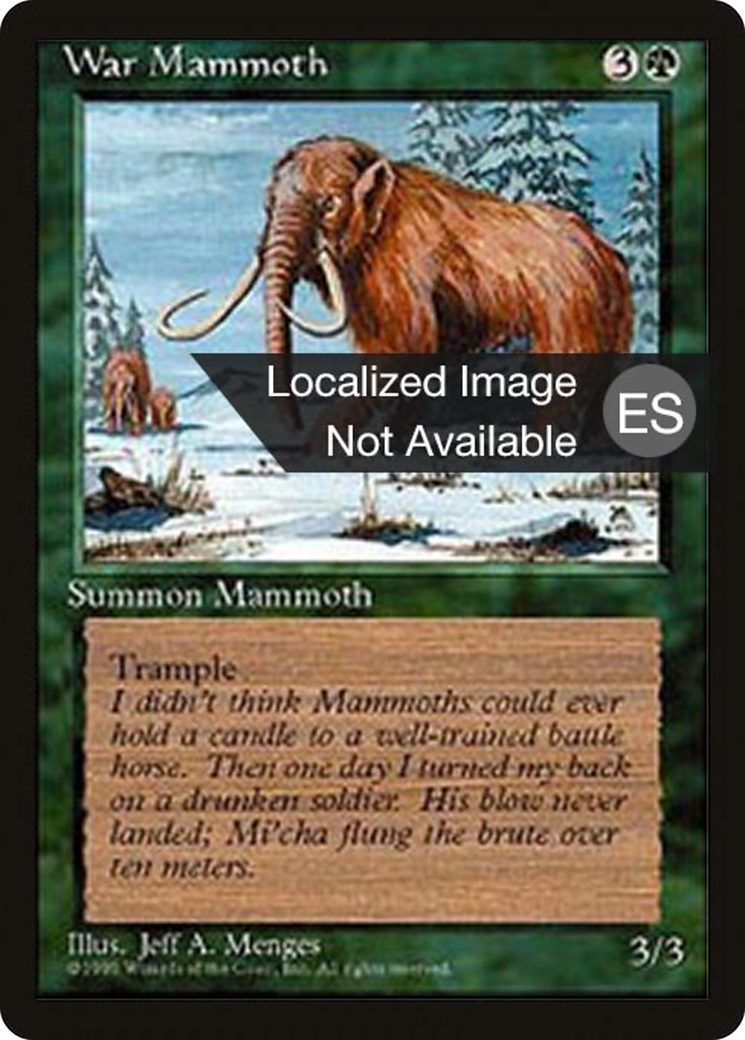 {F} War Mammoth [Fourth Edition (Foreign Black Border)][FBB 4ED 286]