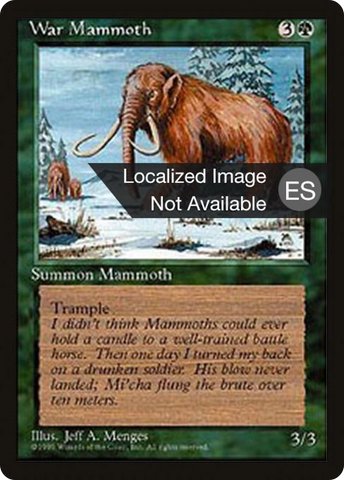 {F} War Mammoth [Fourth Edition (Foreign Black Border)][FBB 4ED 286]