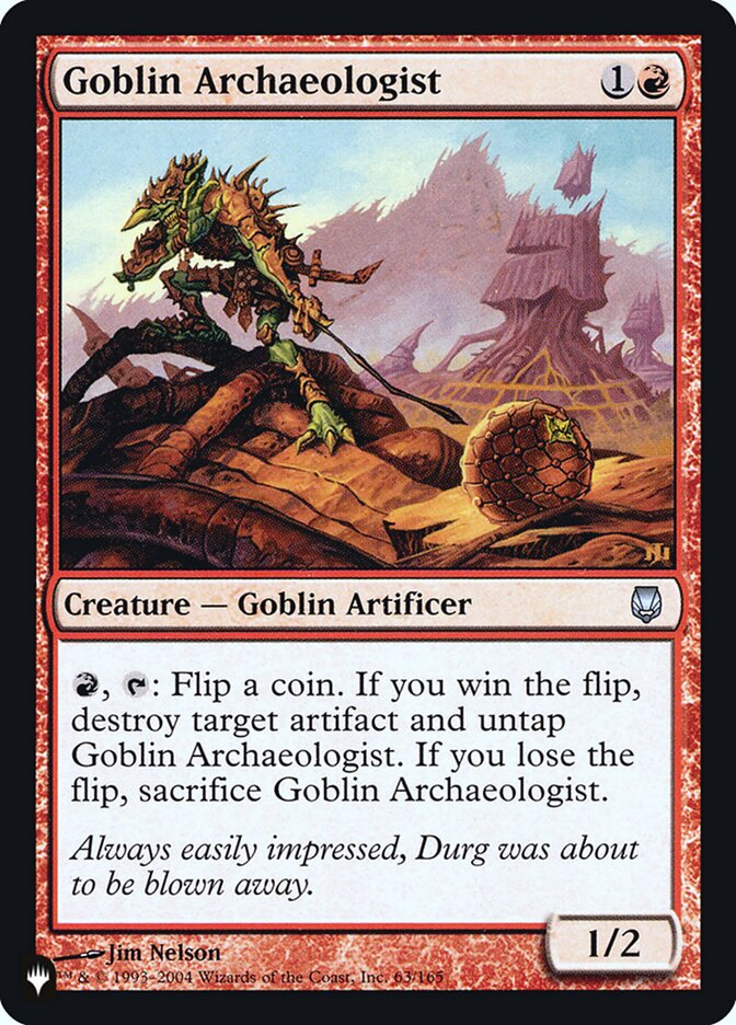 {C} Goblin Archaeologist [Secret Lair: Heads I Win, Tails You Lose][LS DST 063]