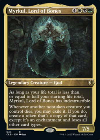 {R} Myrkul, Lord of Bones (Foil Etched) [Commander Legends: Battle for Baldur's Gate][CLB 544]