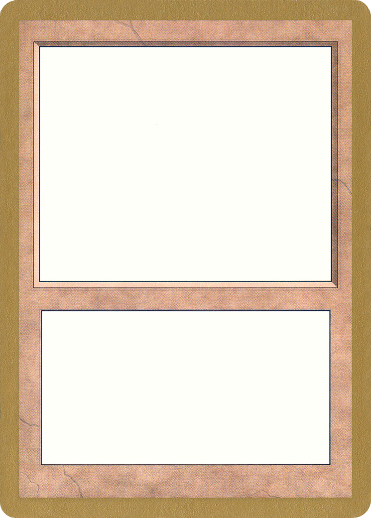 {R} 1999 World Championship Blank Card [World Championship Decks 1999][GB WC99 NULL]
