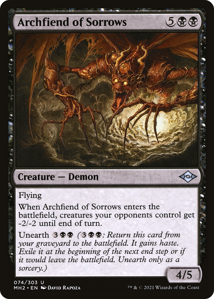 {C} Archfiend of Sorrows [Modern Horizons 2] [MH2 074]