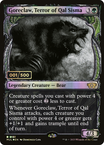 {R} Goreclaw, Terror of Qal Sisma (Serialized) [Multiverse Legends][SR MUL 157]