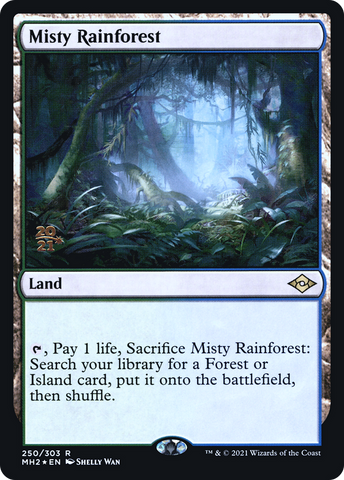 {R} Misty Rainforest [Modern Horizons 2 Prerelease Promos][PR MH2 250]