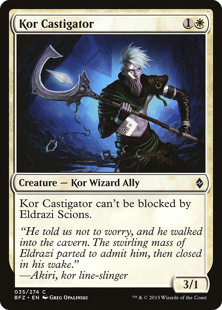 {C} Kor Castigator [Battle for Zendikar][BFZ 035]