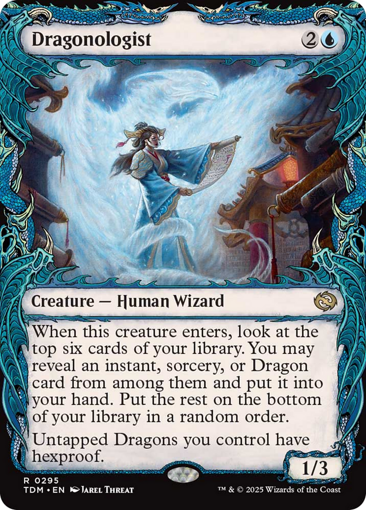 {@R} Dragonologist (Showcase) [Tarkir: Dragonstorm][TDM 295]