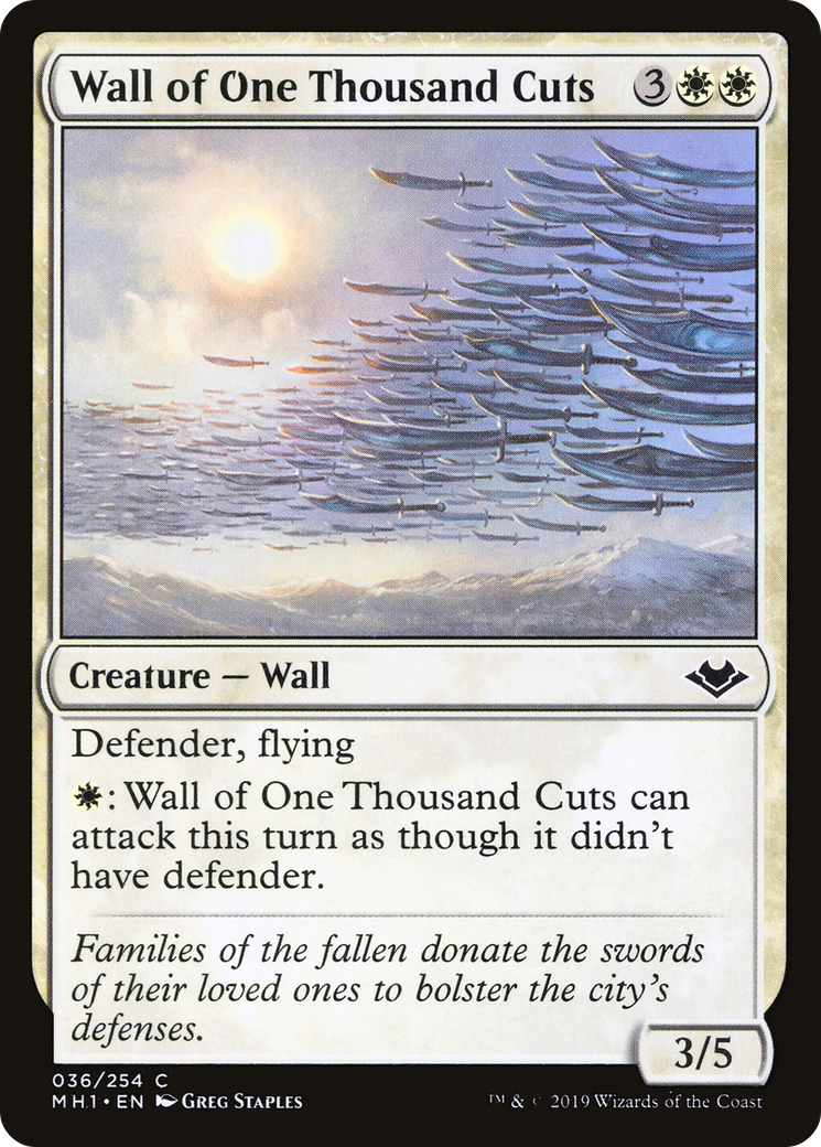 {C} Wall of One Thousand Cuts [Modern Horizons][MH1 036]