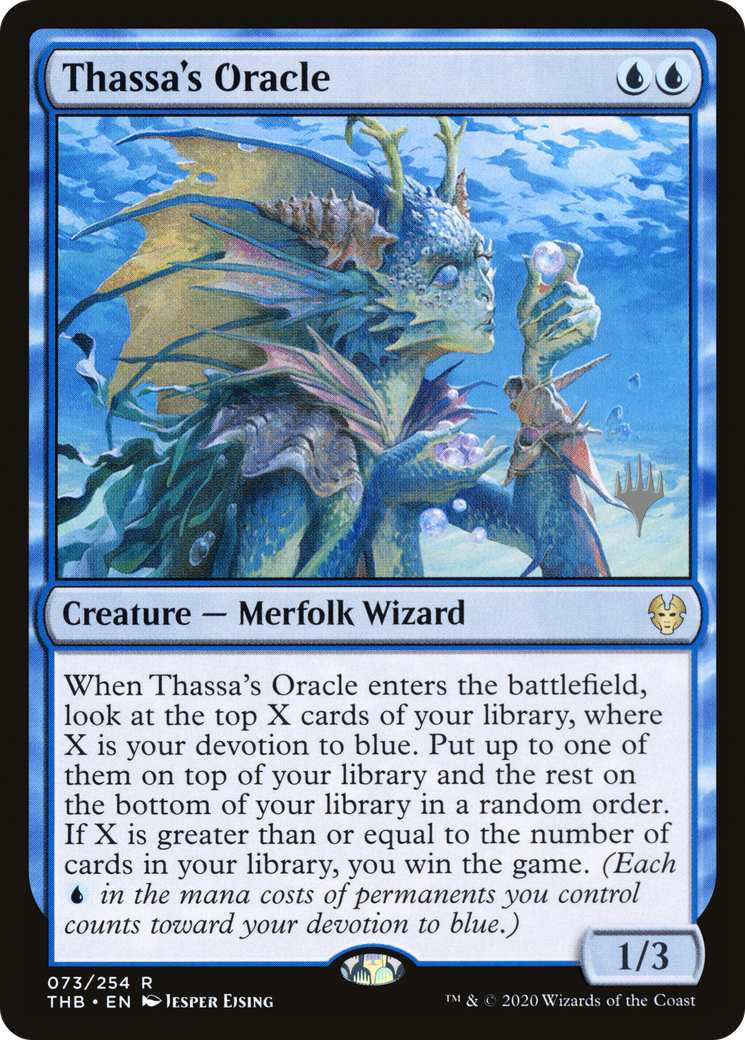 {R} Thassa's Oracle (Promo Pack) [Theros Beyond Death Promos][PP THB 073]