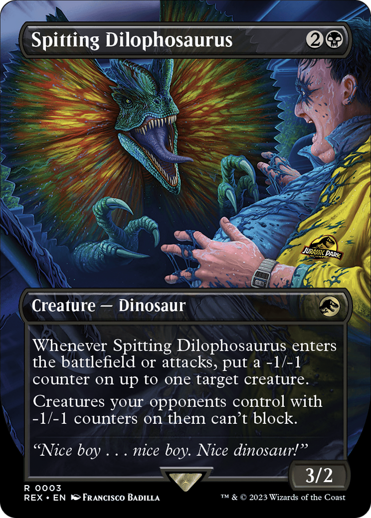 {R} Spitting Dilophosaurus (Borderless) [Jurassic World Collection][REX 003]