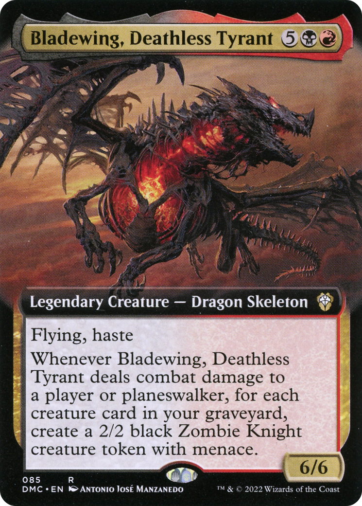 {R} Bladewing, Deathless Tyrant (Extended Art) [Dominaria United Commander][DMC 085]