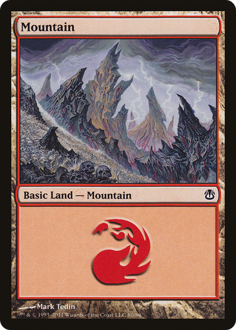 {B}[DDH 080] Mountain (80) [Duel Decks: Ajani vs. Nicol Bolas]