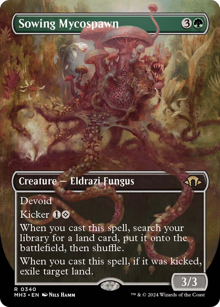 {R} Sowing Mycospawn (Borderless) [Modern Horizons 3][MH3 340]