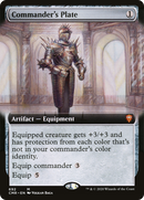 {R} Commander's Plate (Extended Art) [Commander Legends][CMR 692]
