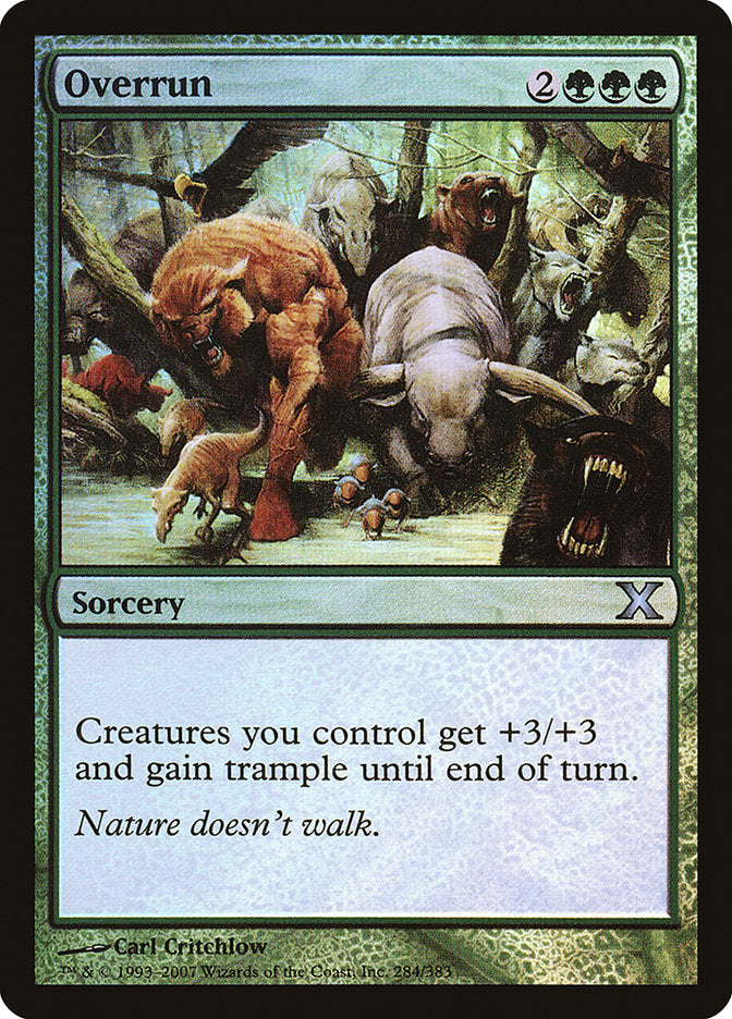 {C} Overrun (Premium Foil) [Tenth Edition][FP 10E 284]