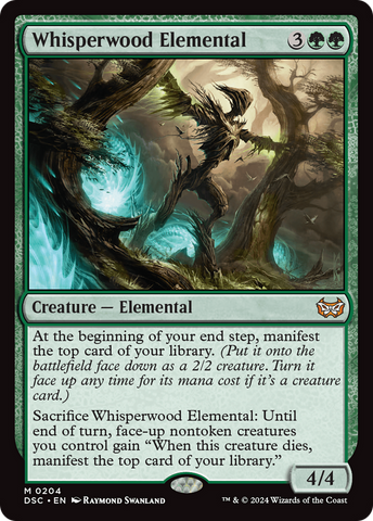 {R} Whisperwood Elemental [Duskmourn: House of Horror Commander][DSC 204]
