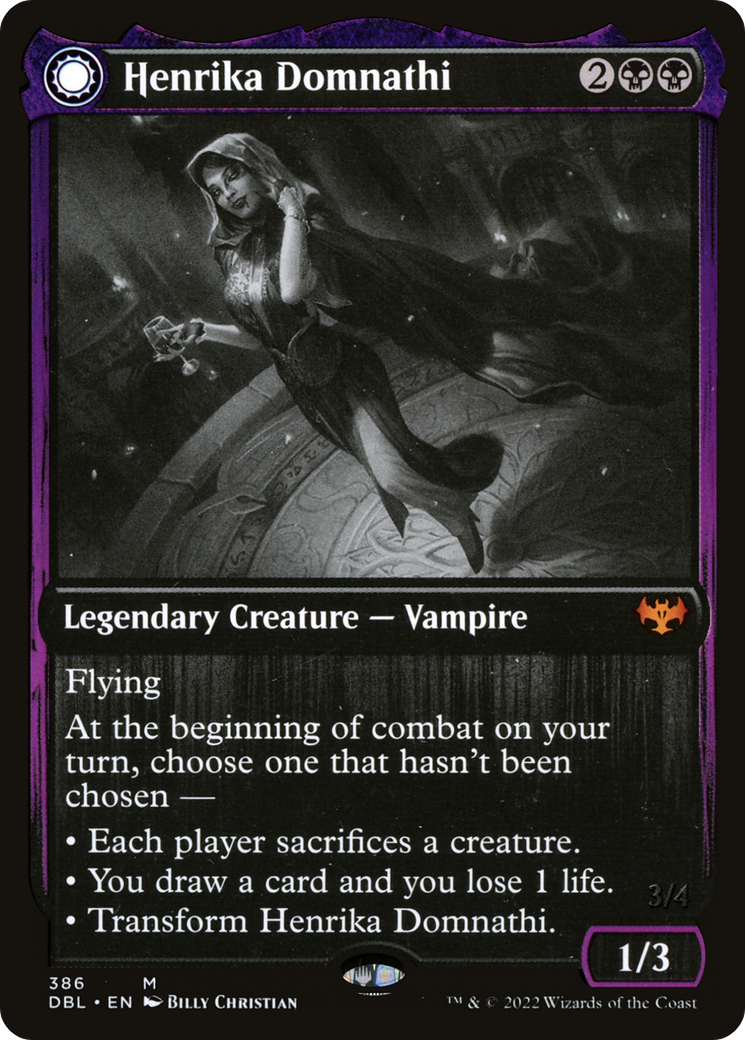{R} Henrika Domnathi // Henrika, Infernal Seer [Innistrad: Double Feature][DBL 386]