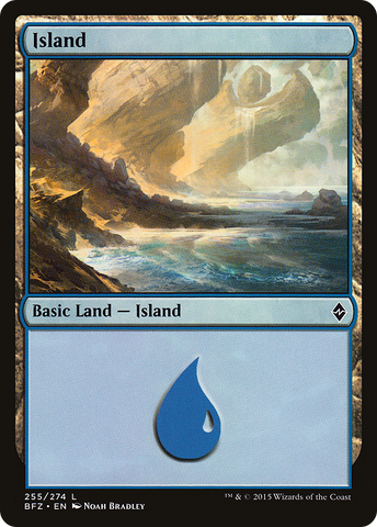 {B}[BFZ 255] Island (255a) [Battle for Zendikar]