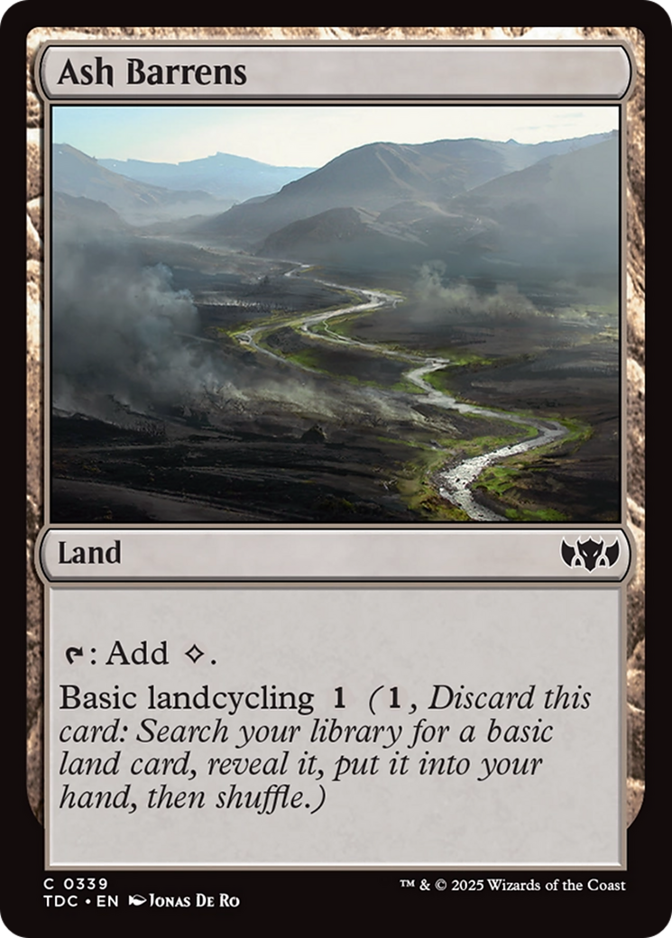 {C} Ash Barrens [Tarkir: Dragonstorm Commander][TDC 339]