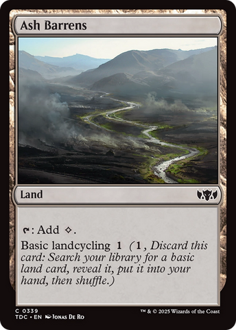 {C} Ash Barrens [Tarkir: Dragonstorm Commander][TDC 339]
