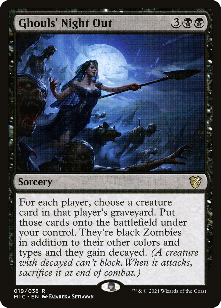 {R} Ghouls' Night Out [Innistrad: Midnight Hunt Commander][MIC 019]