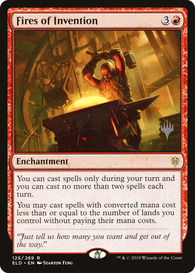 {R} Fires of Invention (Promo Pack) [Throne of Eldraine Promos][PP ELD 125]