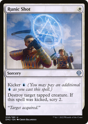 {C} Runic Shot [Dominaria United][DMU 030]