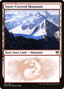 {B}[KHM 283] Snow-Covered Mountain (283) [Kaldheim]
