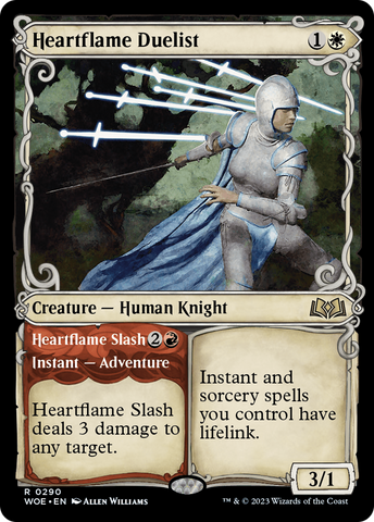 {@R} Heartflame Duelist // Heartflame Slash (Showcase) [Wilds of Eldraine][WOE 290]