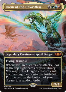{R} Ureni of the Unwritten (Borderless) [Tarkir: Dragonstorm Commander][TDC 009]