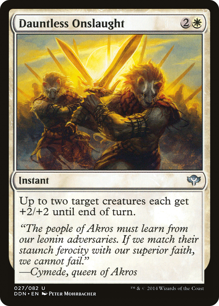 {C} Dauntless Onslaught [Duel Decks: Speed vs. Cunning][DDN 027]