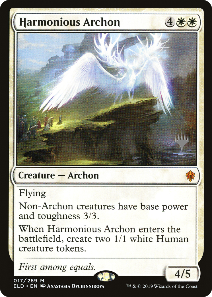 {R} Harmonious Archon (Promo Pack) [Throne of Eldraine Promos][PP ELD 017]