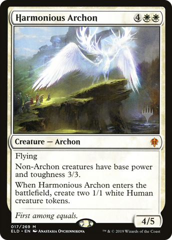{R} Harmonious Archon (Promo Pack) [Throne of Eldraine Promos][PP ELD 017]
