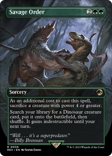 {R} Savage Order (Borderless) [Jurassic World Collection][REX 006]
