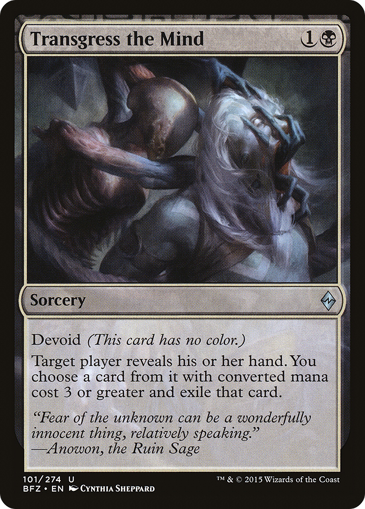 {C} Transgress the Mind [Battle for Zendikar][BFZ 101]